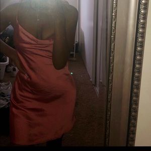 Pink Satin slip dress